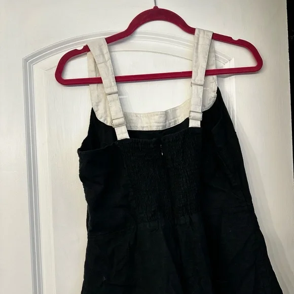 Black & White Linen Dress - Picture 3 of 6